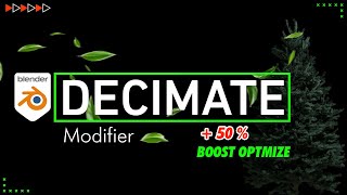 Decimate modifier in blender 40 [upl. by Ahsikal778]