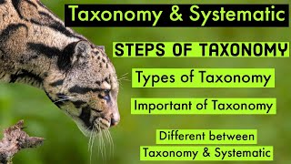 Different between Taxonomy amp Systematic Steps of Taxonomy Importance [upl. by Kielty]