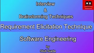 Requirement Elicitation Techniques in Software Engineering  Interview amp Brainstorming Techniques [upl. by Luann]