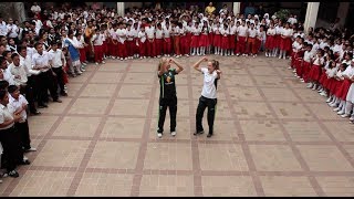 ICC World T20 Flash Mob  Australia Ellyse Perry amp Meg Lanning [upl. by Letta]