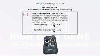 04 faac 455d manual choice of deceleration and stop points الالختيار اليدوي لنقاط التباطؤ والتوقف [upl. by Owiat]