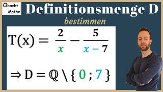 Wie bestimmt man die DEFINITIONSMENGE D  Bruchterme amp Bruchgleichungen  schnell amp einfach erklärt [upl. by Eneryt]