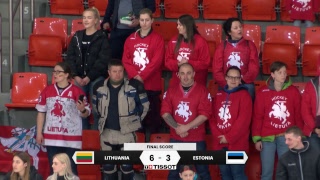 IIHF U18 WORLD CHAMPIONSHIP Division II group A LITHUANIA – ESTONIA [upl. by Whitnell714]