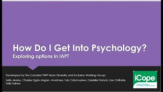 Exploring Options in IAPT  Developed by Camden Diversity amp Inclusion Working Group [upl. by Enajyram]