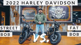 Harley Davidson Fat Bob VS Street Bob [upl. by Euqina458]