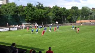 Pollok FC v Ards Rangers  Free kick hits crossbar [upl. by Scarito338]