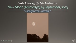 Vedic Astrology Jyotish New Moon Amavasya on 14 September 2023 [upl. by Harbird]