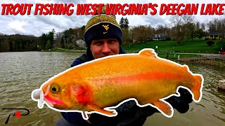 Trout Fishing West Virginia Deegan Lake [upl. by Emiaj]