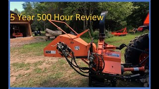 WoodMaxx WM8H Wood Chipper 5 Year 500 Hour Review [upl. by Reltuc]