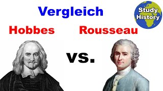 Hobbes und Rousseau im Vergleich I Leviathan vs Gesellschaftsvertrag I Anthropologie [upl. by Tiossem]