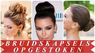 Stoere bruidskapsels half opgestoken 2018 [upl. by Grimonia]