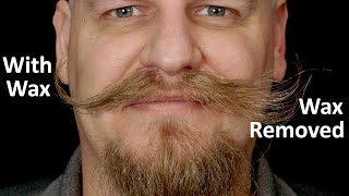 Easy Mustache wax removal [upl. by Abshier706]