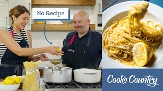 NoRecipe Spaghetti Limone  The Frank Prisinzano Way [upl. by Loyce]