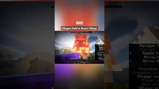 pillagers Raid In Village  Pillagers vs villagers Part 2 shorts minecraft part2 viral [upl. by Ahtelahs424]