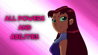 Starfire  All Powers and Abilities from DC Animation [upl. by Ennairrac]