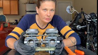 Synchronizing dual motorcycle carbs without carb vacuum gauge [upl. by Ycul420]