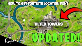 How to get the Fortnite Font for Fortnite Map Concepts Ibis Paint X UPDATED [upl. by Sidwel]