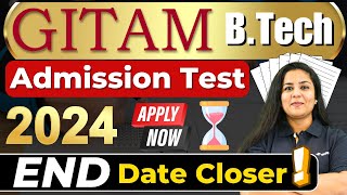 💥GAT Exam 2024 Full Details🤩GITAM Engineering Entrance Examination📢 BTech2024 GAT2024 GITAM [upl. by Evangelia]