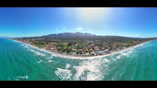 Corfu Greece 4K Drone  Acharavi Beach [upl. by Hillard]