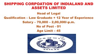 SHIPPING CORPOATION OF INDIALAND AND ASSETS LIMITED [upl. by Fe407]