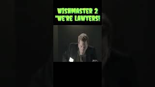 Wishmaster 2 1999 Lawyer Scene is Hilarious short horrorshort wishmaster2 [upl. by Lede]