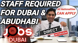 Urgent Hiring For Abu Dhabi And Dubai Job Vacancies  Get Your Dream Jobs In Dubai Now [upl. by Nojed]