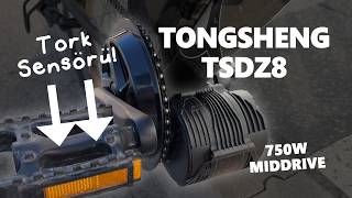 Tongsheng 750W Middrive Elektrikli Bisiklet Dönüşüm Kiti İncelemesi [upl. by Spenser]