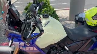 300 mile Tenere T700 Acerbis 61 gas tank [upl. by Rodama598]