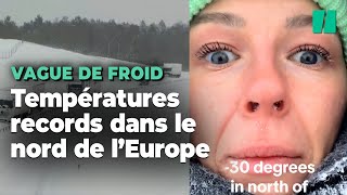 Une vague de froid polaire frappe le nord de l’Europe et explose les records de températures [upl. by Newlin]