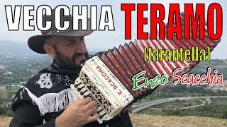 VECCHIA TERAMO tarantella ENZO SCACCHIA CAMPIONE DEL MONDO DI ORGANETTO [upl. by Abbi]