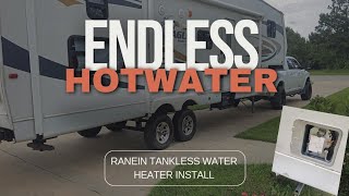 RV Tankless Water Heater Swap Installing the Ranein Tankless Water Heater 🔥🚐 [upl. by Stoat109]