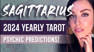 SAGITTARIUS 2024 YEARLY TAROT READING  quotYOUR BEST YEAR YETquot LIFE CHANGING YEAR OF DEEP FULFILMENT [upl. by Scrivens849]