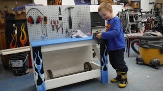 Low budget Kids workbench [upl. by Itra]