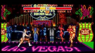 Street Fighter II Turbo widescreen mode demo with bsneshd [upl. by Elleda]