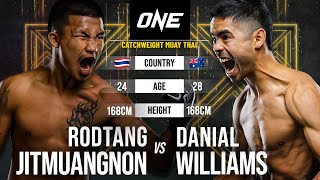 NO CROWD OR COMMENTARY 🤯🔥 Rodtang Jitmuangnon vs Danial Williams  Full Fight [upl. by Lepper]