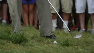 Phil Mickelson saves par with amazing flop shot at Deutsche Bank Championship [upl. by Apthorp621]