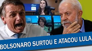 BOLSONARO SURTA EM ENTREVISTA AO OUVIR DA JORNALISTA QUE ELE ESTÁ INELEGÍVEL [upl. by Enylecoj515]