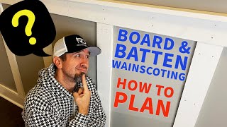 Board and Batten Wainscoting  PLANNING AND MEASUREMENT TIPS [upl. by Elman700]