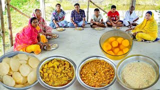 অষ্টমী স্পেশাল রান্না আর খাওয়া ছানার লুচিআলু ফুলকপি চানামশলা পায়েসমিষ্টি [upl. by Natehc]