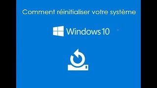 Réinitialiser Windows 10 à létat dusine [upl. by Nnylhtak]