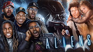 Aliens quotFIRST TIME WATCHINGquot  Group Reaction  Movie Review [upl. by Nunes]