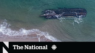 TheMoment a mysterious shipwreck appeared on the Newfoundland coast [upl. by Ladnyk]