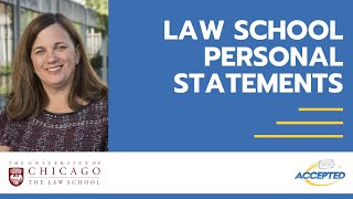 What to Include in Your Personal Statement for Law School [upl. by Nawk14]