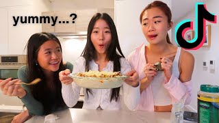 TikTok For You Page decides What We Eat For a Day VIRAL RECIPES [upl. by Okir]