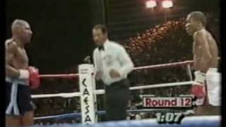 Hagler vs Leonard tiny part of final round [upl. by Anayek]