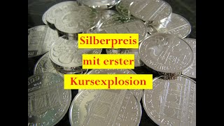 Silberpreis mit erster Kursexplosion  Das sieht Impulsiv aus beim XAGUSD Silber [upl. by Mighell428]