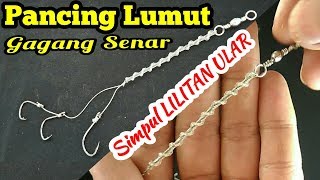 How to Make a Fishing Line Moss Bait Tilapia  Rangkaian Pancing Umpan Lumut  Ikan Nila [upl. by Tiloine]