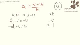 Rearranging Equations for GCSE Physics [upl. by Liew]