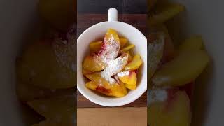 How to Make Hungry Girl’s Peach Pie in a Mug Recipe [upl. by Yuille198]