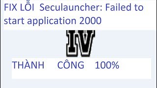 FIX LỖI GTA IV  Seculauncher Failed to start application 2000 [upl. by Notfa]